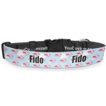 Flying Pigs Deluxe Dog Collar - Large (13" to 21") (Personalized)