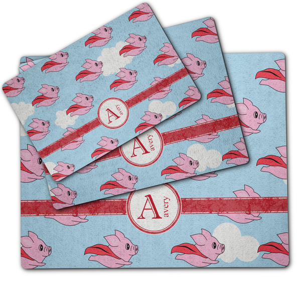 Flying Pigs Dog Food Mat - MAIN (sm, med, lrg)