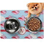 Flying Pigs Dog Food Mat - Small w/ Name and Initial