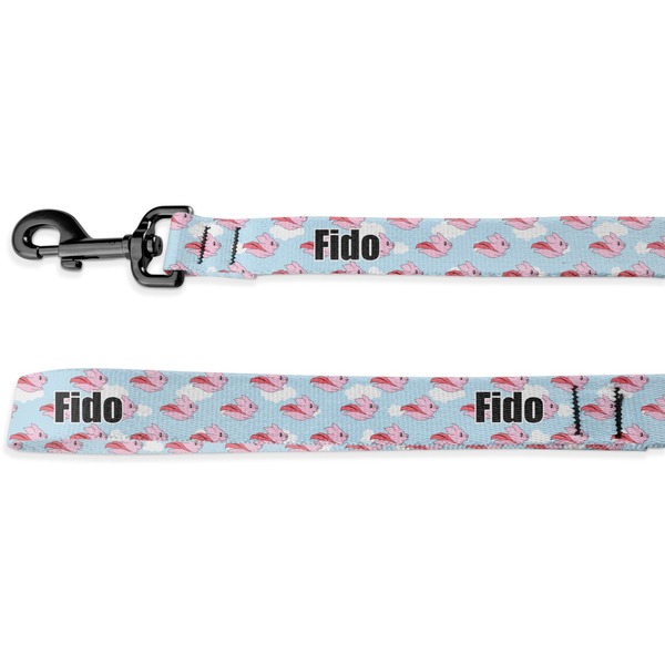 Custom Flying Pigs Deluxe Dog Leash - 4 ft (Personalized)