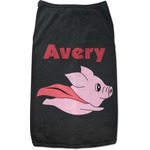 Flying Pigs Black Pet Shirt (Personalized)