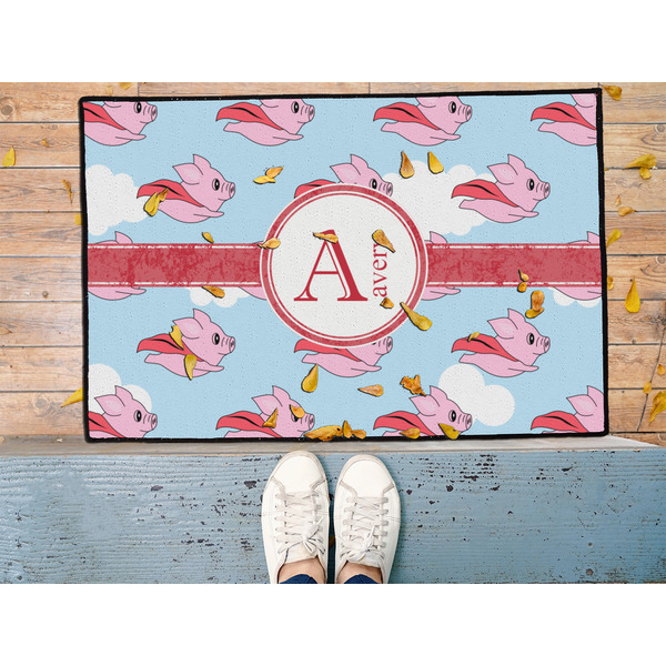 Flying Pigs Door Mat - LIFESTYLE (Med)