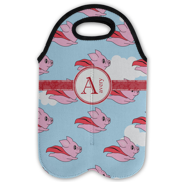 Flying Pigs Double Wine Tote - Flat (new)