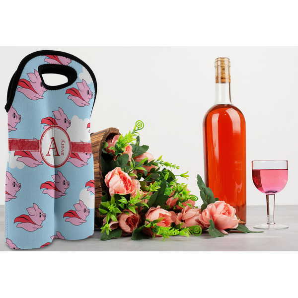 Flying Pigs Double Wine Tote - LIFESTYLE (new)