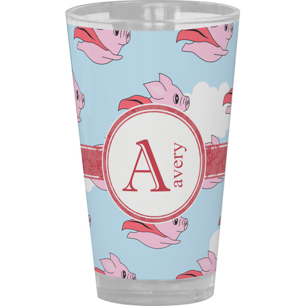 Custom Flying Pigs Pint Glass - Full Color (Personalized)
