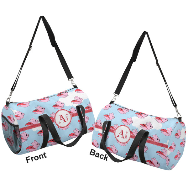 Flying Pigs Duffle bag large front and back sides