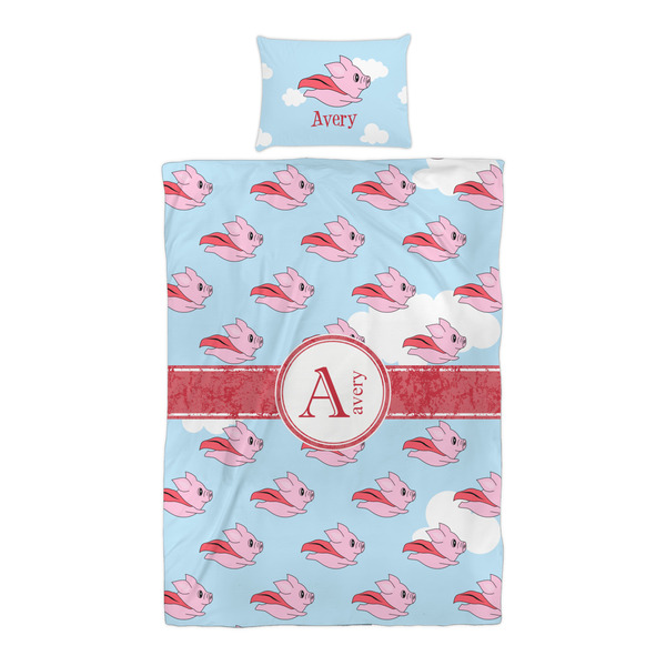 Flying Pigs Duvet Cover Set - Twin XL - Alt Approval