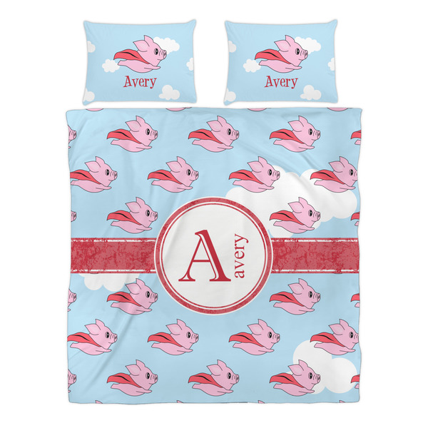 Flying Pigs Duvet cover Set - Queen - Alt Approval