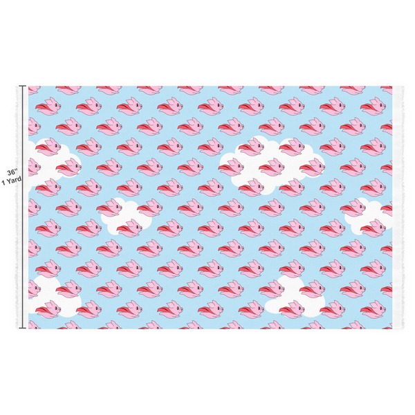 Flying Pigs Fabric Full Yard