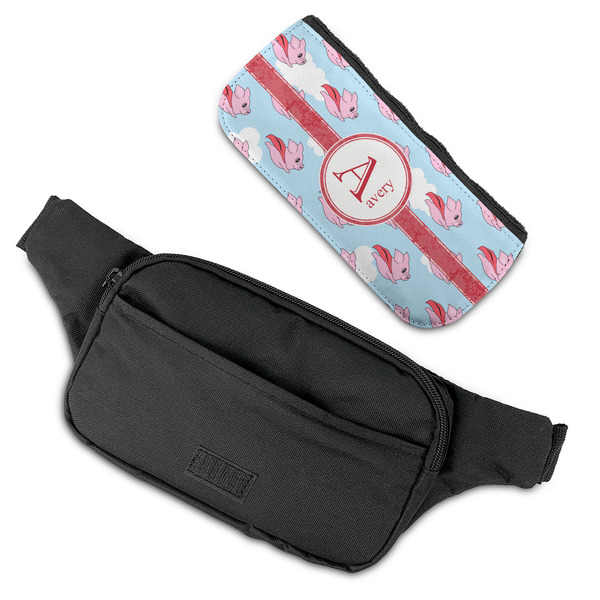 Flying Pigs Fanny Packs - FLAT (flap off)