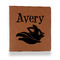 Flying Pigs Leather Binder - 1" - Rawhide (Personalized)