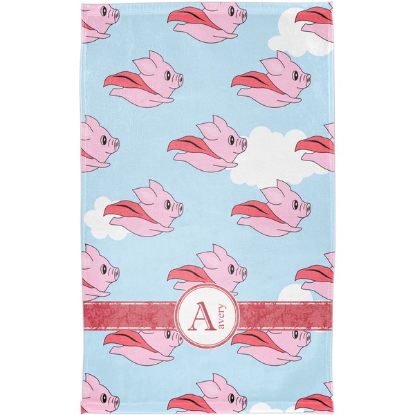 Flying Pigs Finger Tip Towel - Full View