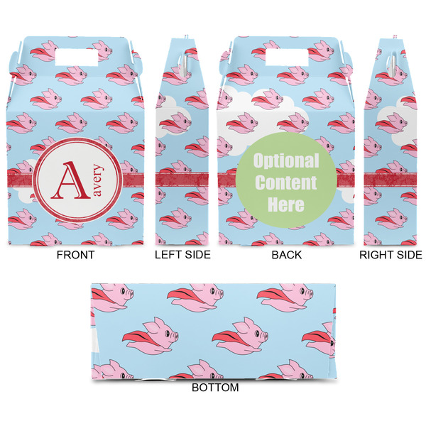 Flying Pigs Gable Favor Box - Approval