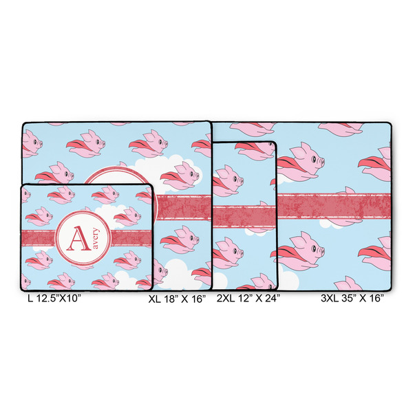 Flying Pigs Gaming Mats - SIZE CHART