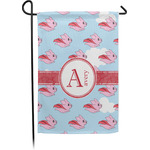 Flying Pigs Small Garden Flag - Single Sided w/ Name and Initial