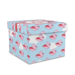 Flying Pigs Gift Box with Lid - Canvas Wrapped - Medium (Personalized)