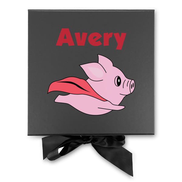 Flying Pigs Gift Boxes with Magnetic Lid - Black - Approval