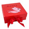 Flying Pigs Gift Boxes with Magnetic Lid - Red - Front