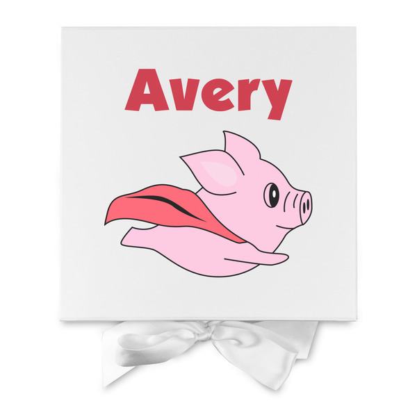 Flying Pigs Gift Boxes with Magnetic Lid - White - Approval