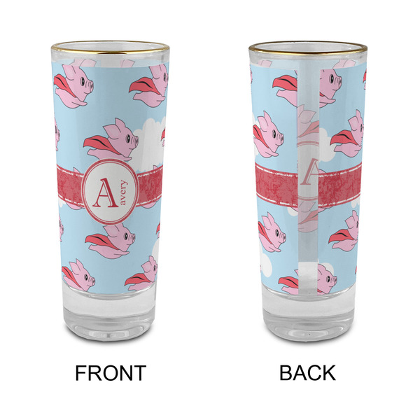 Flying Pigs Glass Shot Glass - 2 oz - Single - APPROVAL