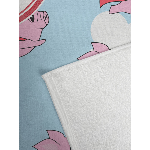 Flying Pigs Golf Towel - Detail