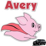 Flying Pigs Graphic Car Decal (Personalized)