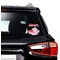 Flying Pigs Graphic Car Decal (On Car Window)