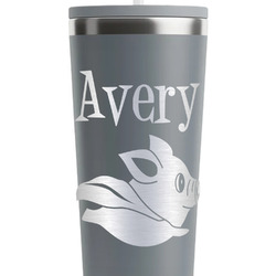 Flying Pigs RTIC Everyday Tumbler with Straw - 28oz - Grey - Single-Sided (Personalized)