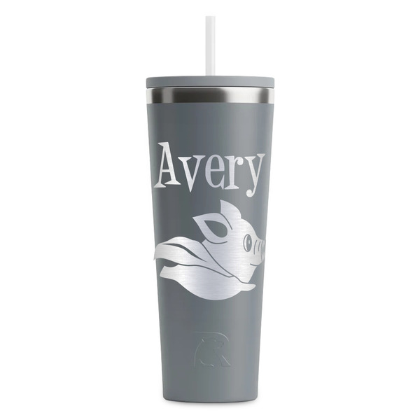 Flying Pigs Grey RTIC Everyday Tumbler - 28 oz. - Front