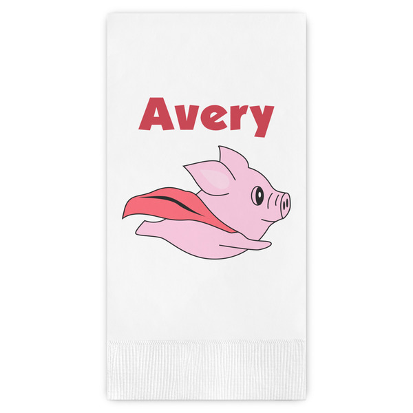 Custom Flying Pigs Guest Paper Towels - Full Color (Personalized)