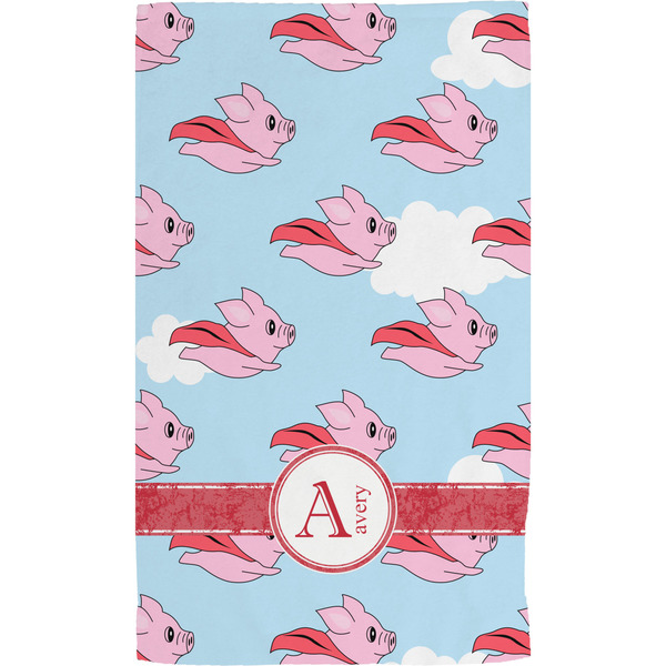 Flying Pigs Hand Towel (Personalized) Full