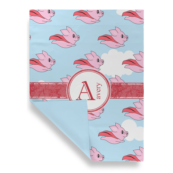 Flying Pigs House Flags - Double Sided - FRONT FOLDED