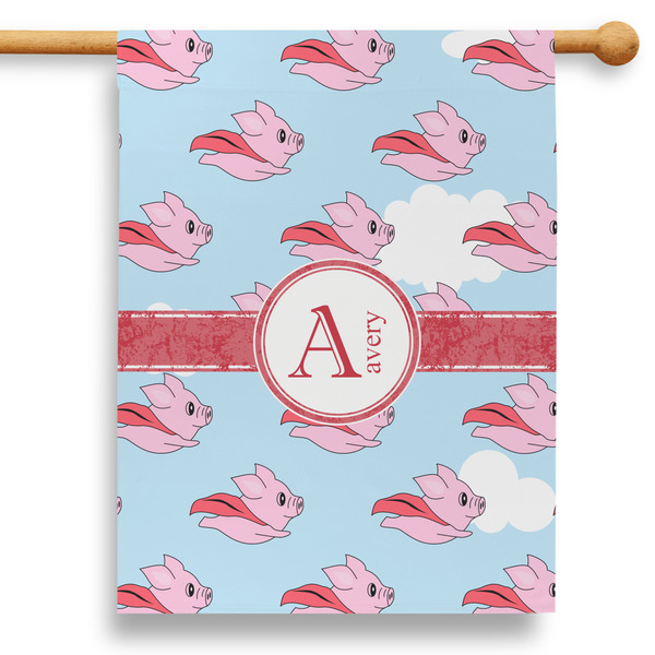 Custom Flying Pigs 28" House Flag (Personalized)