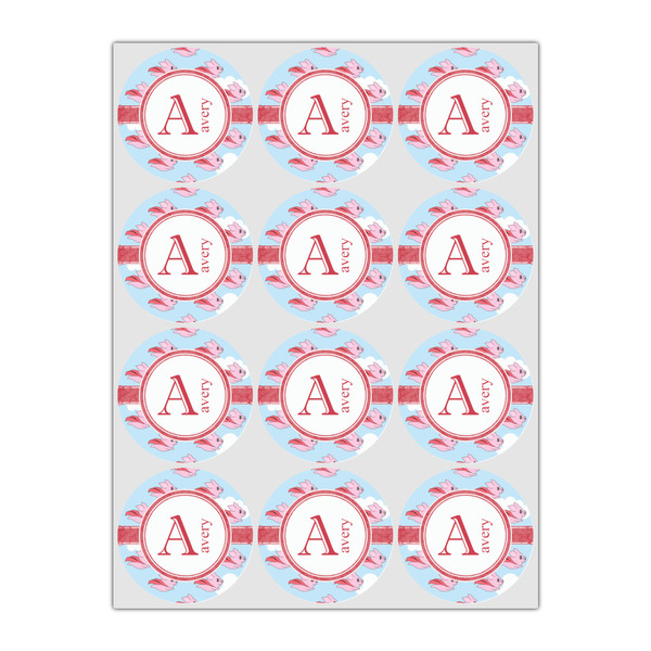 Flying Pigs Icing Circle - Small - Set of 12