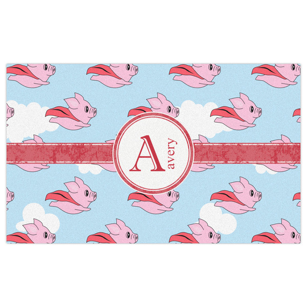 Flying Pigs Indoor / Outdoor Rug - 3'x5' - Front Flat