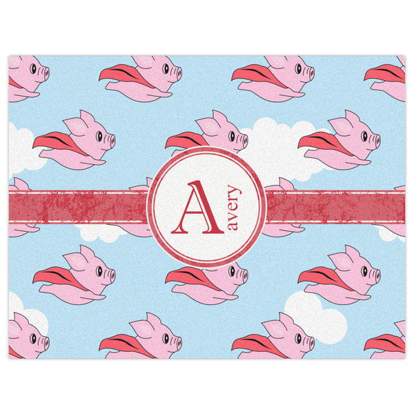 Flying Pigs Indoor / Outdoor Rug - 6'x8' - Front Flat