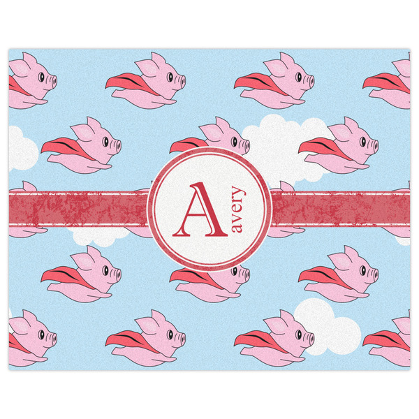 Flying Pigs Indoor / Outdoor Rug - 8'x10' - Front Flat