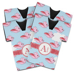 Flying Pigs Jersey Bottle Cooler - Set of 4 (Personalized)