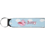 Flying Pigs Neoprene Keychain Fob (Personalized)