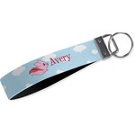 Flying Pigs Webbing Keychain Fob - Small (Personalized)