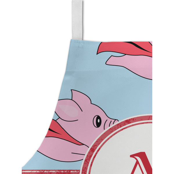 Flying Pigs Kid's Aprons - Detail