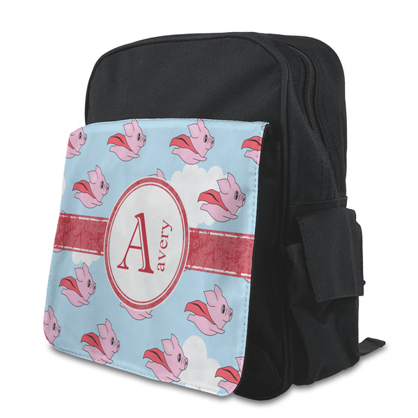 Custom Flying Pigs Preschool Backpack (Personalized)