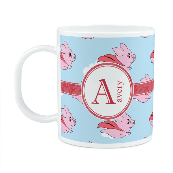 Custom Flying Pigs Plastic Kids Mug (Personalized)