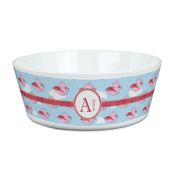 Custom Flying Pigs Kid's Bowl (Personalized)