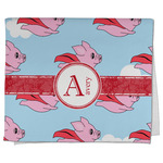 Flying Pigs Kitchen Towel - Poly Cotton w/ Name and Initial