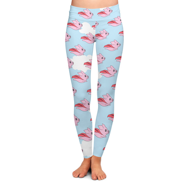 Custom Flying Pigs Ladies Leggings - Small