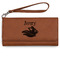 Flying Pigs Ladies Wallet - Leather - Rawhide - Front View