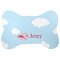 Flying Pigs Bone Shaped Dog Food Mat (Personalized)