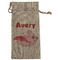 Flying Pigs Large Burlap Gift Bag - Front (Personalized)