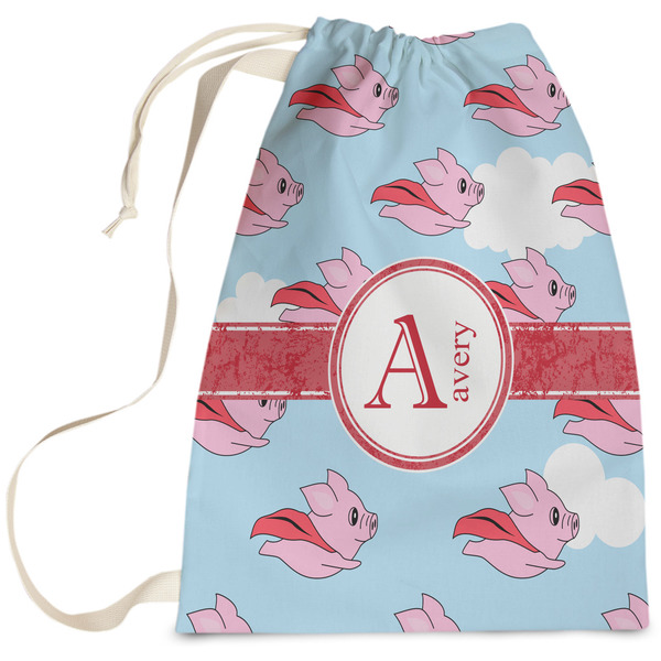 Custom Flying Pigs Laundry Bag (Personalized)